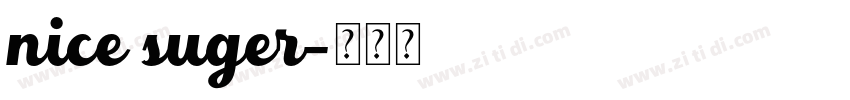 nice suger字体转换